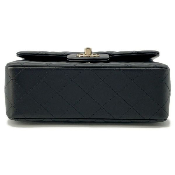 シャネル チェーンショルダーバッグ ココマーク マトラッセ ラムスキン A69900 CHANEL ミニ フラップ バッグ 黒
