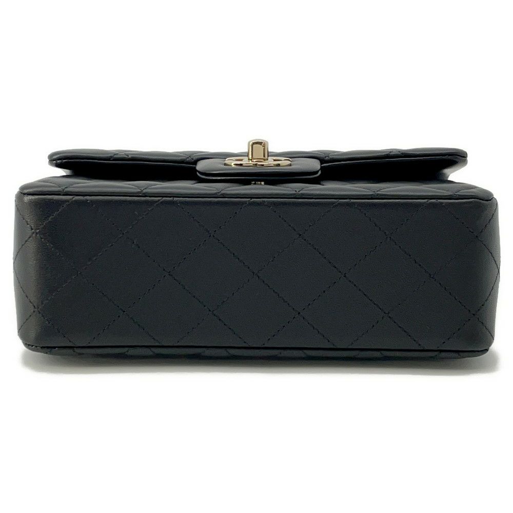 シャネル チェーンショルダーバッグ ココマーク マトラッセ ラムスキン A69900 CHANEL ミニ フラップ バッグ 黒