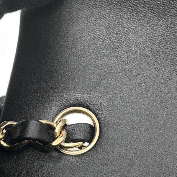 シャネル チェーンショルダーバッグ ココマーク マトラッセ ラムスキン A69900 CHANEL ミニ フラップ バッグ 黒