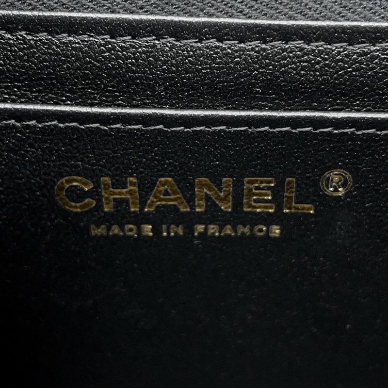 シャネル チェーンショルダーバッグ ココマーク マトラッセ ラムスキン A69900 CHANEL ミニ フラップ バッグ 黒