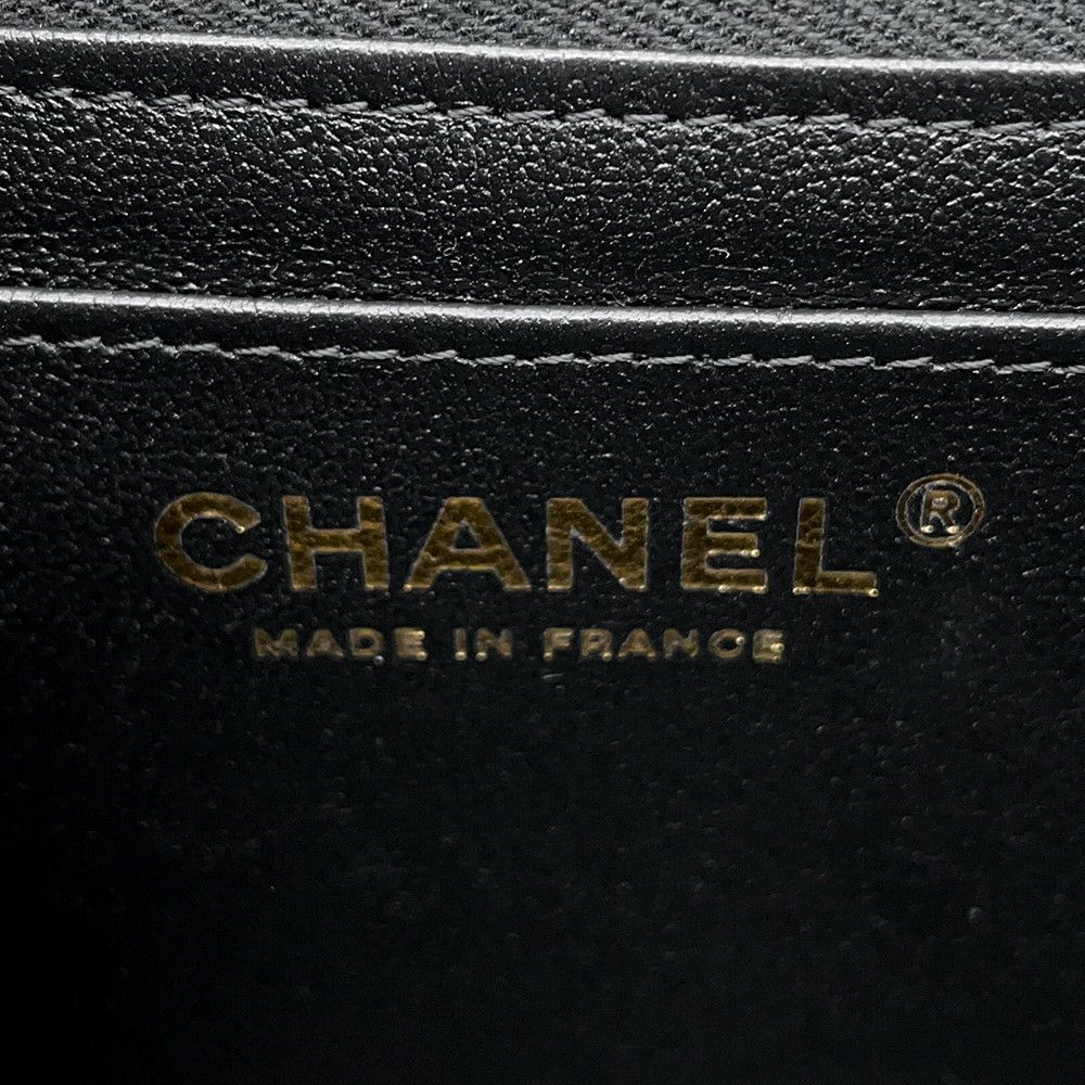 シャネル チェーンショルダーバッグ ココマーク マトラッセ ラムスキン A69900 CHANEL ミニ フラップ バッグ 黒