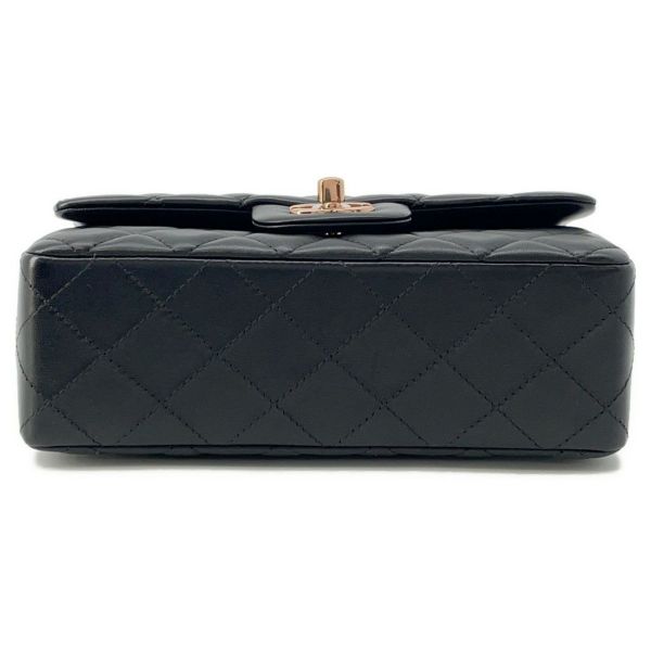 シャネル チェーンショルダーバッグ ココマーク マトラッセ ラムスキン A69900 CHANEL ミニ フラップ バッグ 黒