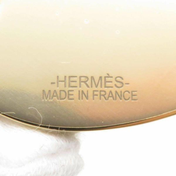 エルメス スカーフリング ゼブラ ブラック/ゴールド金具 メタル HERMES アクセサリー シマウマ