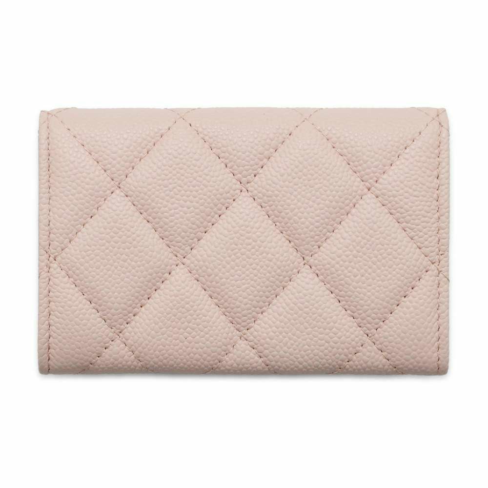 シャネル カードケース マトラッセ ココマーク キャビアスキン CHANEL 名刺入れ ピンク