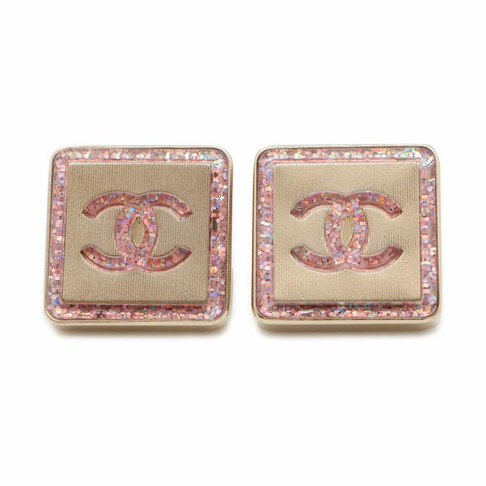 シャネル ピアス ココマーク ラメ メタル A21 K CHANEL アクセサリー