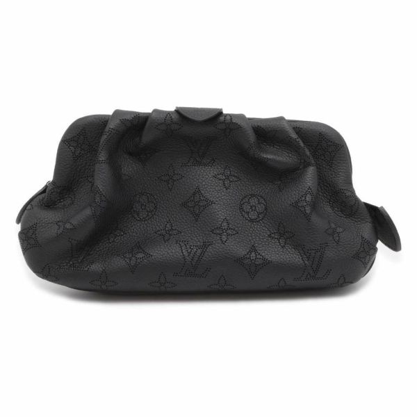 ルイヴィトン ショルダーバッグ モノグラム・マヒナ スカラ・ミニ M80093 LOUIS VUITTON ブラック 黒 クラッチバッグ