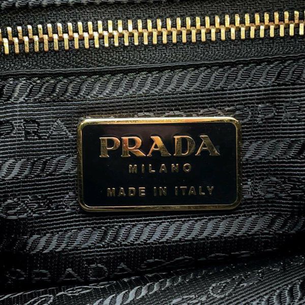 プラダ ショルダーバッグ ロゴ ナイロン BR4355 PRADA 黒