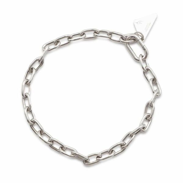 プラダ ブレスレット ロゴプレート チェーンブレスレット Ag925 サイズL 2JB357 PRADA アクセサリー