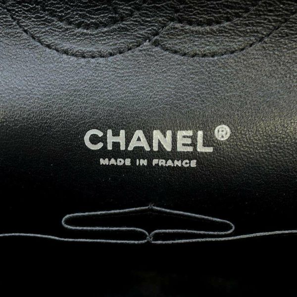 シャネル チェーンショルダーバッグ マトラッセ25 ココマーク ラムスキン ダブルチェーン A01112 CHANEL 黒