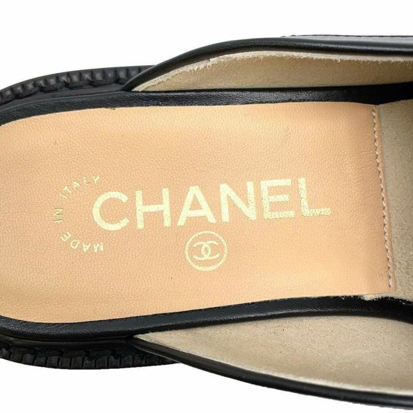 シャネル ローファー ココマーク PHARRELL ミュール レザー レディースサイズ36 1/2C G34846 CHANEL サンダル 靴 黒