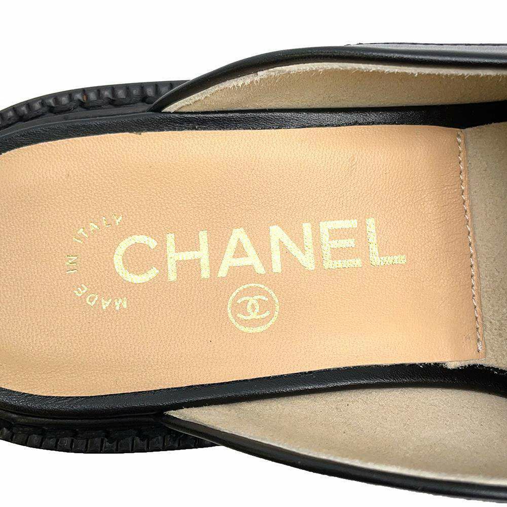 シャネル ローファー ココマーク PHARRELL ミュール レザー レディースサイズ36 1/2C G34846 CHANEL サンダル 靴 黒