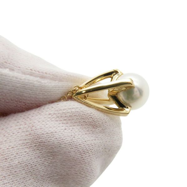 ミキモト ネックレス M Collection コレクション ダイヤ 約0.03ct アコヤ真珠 K18YG PYP-1807K MIKIMOTO ジュエリー