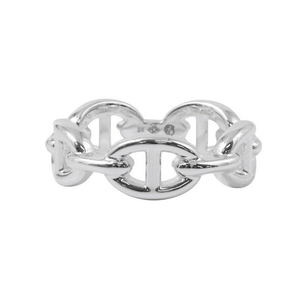 エルメス リング シェーヌダンクル アンシェネPM SV925シルバー リングサイズ56 HERMES ジュエリー