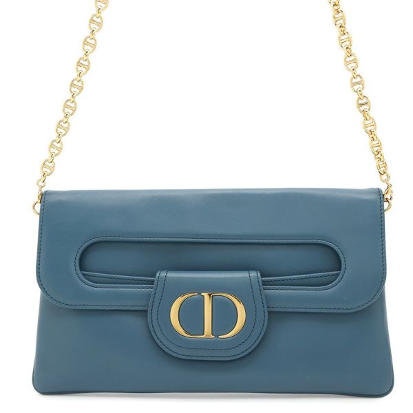 クリスチャン・ディオール チェーンショルダーバッグ DOUBLE レザー M8641U Christian Dior 2way クラッチ セール品