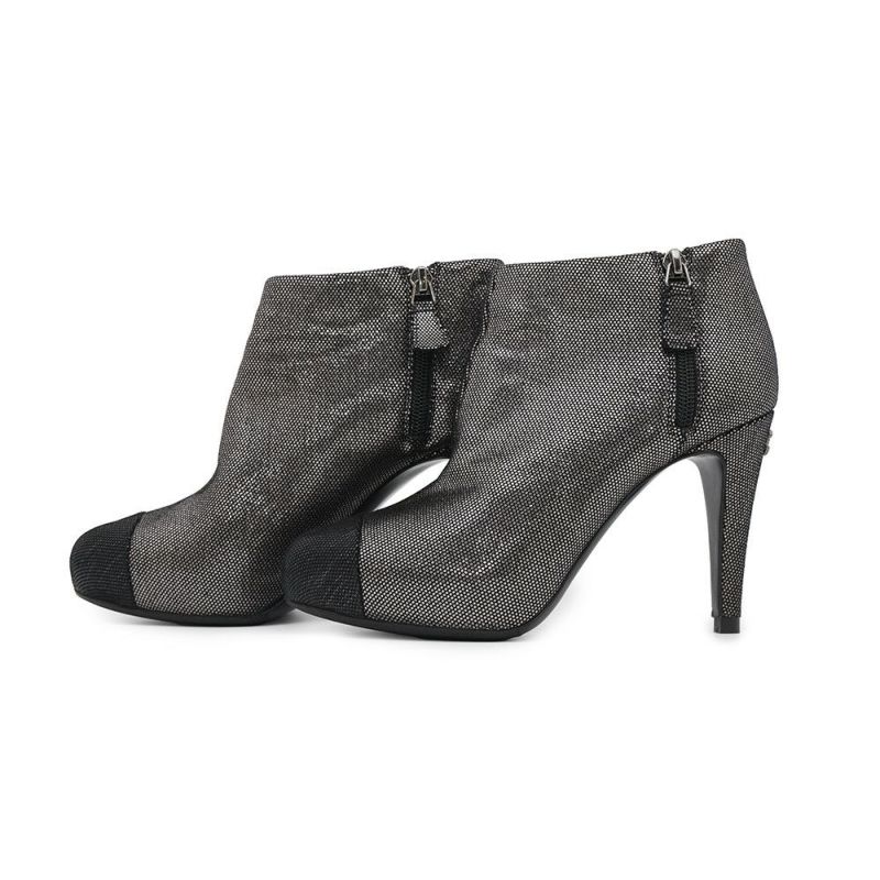 シャネル ブーティ ココマーク レザー レディースサイズ37C G28558 CHANEL 靴 黒