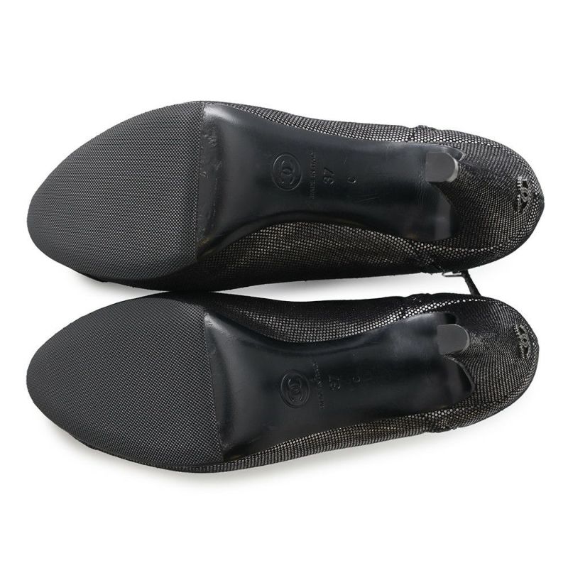 シャネル ブーティ ココマーク レザー レディースサイズ37C G28558 CHANEL 靴 黒