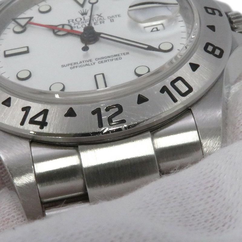 ロレックス エクスプローラー2 ランダムシリアルルーレット 16570 ROLEX 腕時計 白文字盤