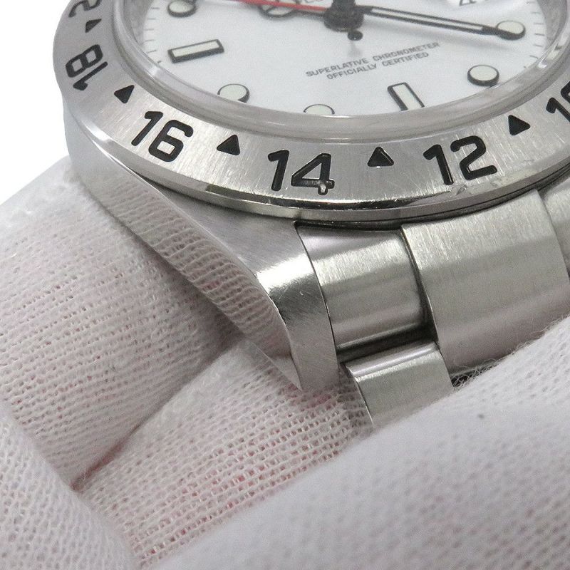 ロレックス エクスプローラー2 ランダムシリアルルーレット 16570 ROLEX 腕時計 白文字盤