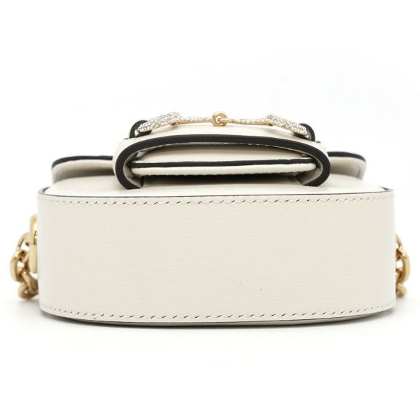 【美品✨】 GUCCI ベルト ホースビット ホワイト レザー グッチ ベルトバッグ ホースビット1955 レザー 764504 GUCCI 白