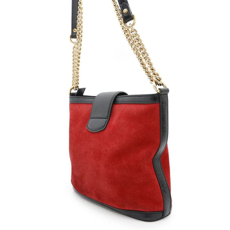 グッチ チェーンショルダーバッグ ディオニソス スエード 499622 GUCCI バッグ 黒