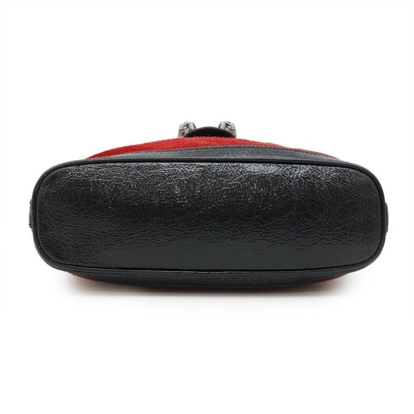 グッチ チェーンショルダーバッグ ディオニソス スエード 499622 GUCCI バッグ 黒