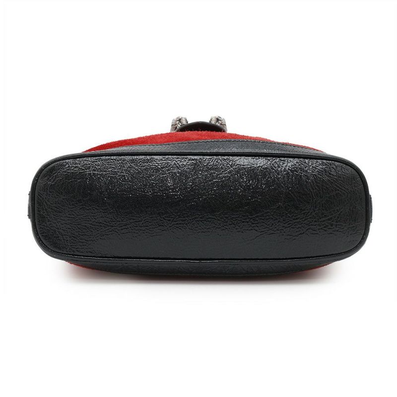 グッチ チェーンショルダーバッグ ディオニソス スエード 499622 GUCCI バッグ 黒