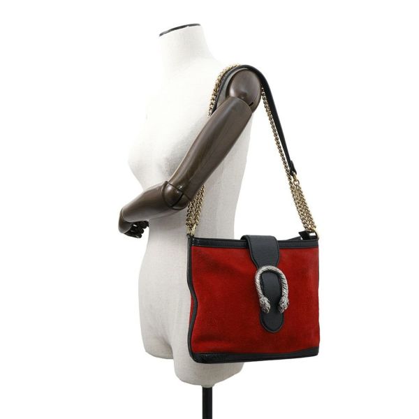 グッチ チェーンショルダーバッグ ディオニソス スエード 499622 GUCCI バッグ 黒