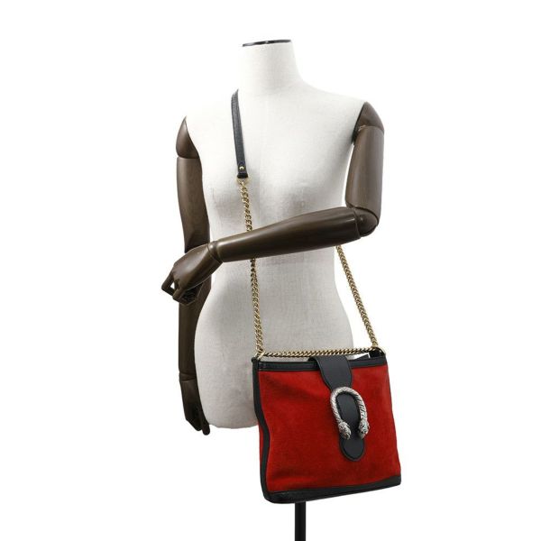 グッチ チェーンショルダーバッグ ディオニソス スエード 499622 GUCCI バッグ 黒