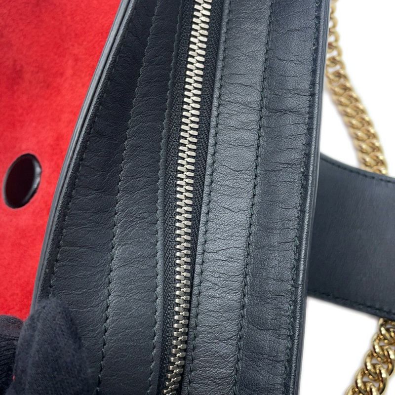 グッチ チェーンショルダーバッグ ディオニソス スエード 499622 GUCCI バッグ 黒