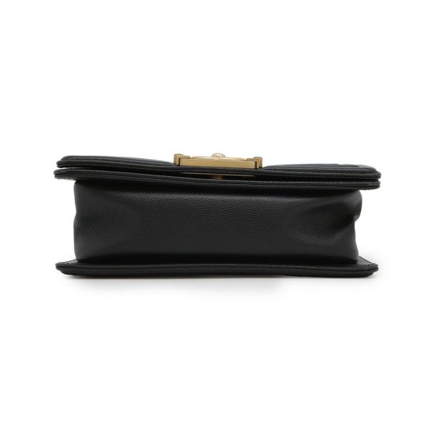 シャネル チェーンショルダーバッグ ボーイシャネル スモール マトラッセ ココマーク A67085 BOY CHANEL 黒