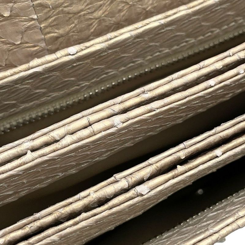 シャネル チェーンショルダーバッグ マトラッセ ココマーク パイソン A68204 CHANEL