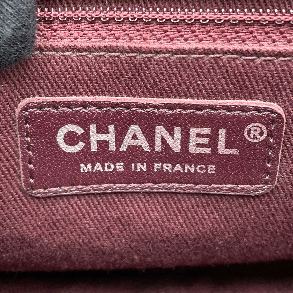 シャネル チェーンショルダーバッグ マトラッセ ココマーク レザー CHANEL 黒