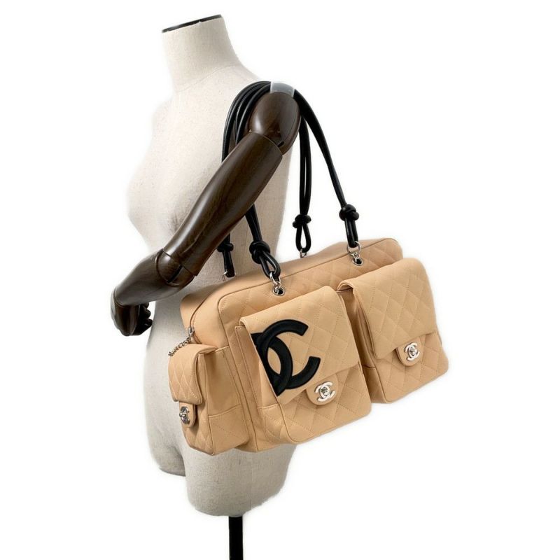 シャネル ショルダーバッグ マトラッセ ココマーク カンボンライン マルチポケット A25173 CHANEL
