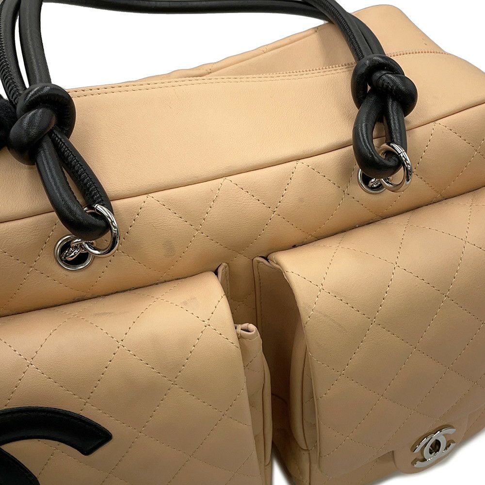 シャネル ショルダーバッグ マトラッセ ココマーク カンボンライン マルチポケット A25173 CHANEL