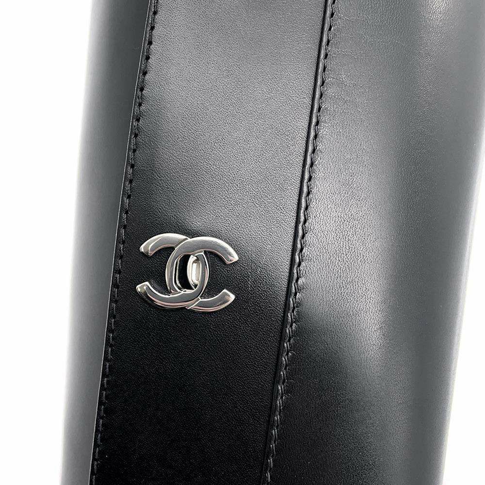 シャネル ロングブーツ ターンロックココマーク レディースサイズ36 1/2C G31202 CHANEL 靴 黒
