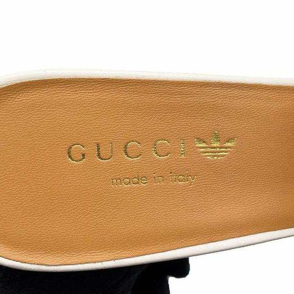 グッチ サンダル アディダス コラボ GG ロゴ スライド レザー レディースサイズ38 1/2 722445 GUCCI 靴