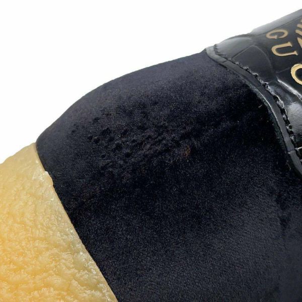 グッチ スニーカー アディダス コラボ ガゼル ウェッジ レディースサイズ37 725627 GUCCI adidas 靴 黒