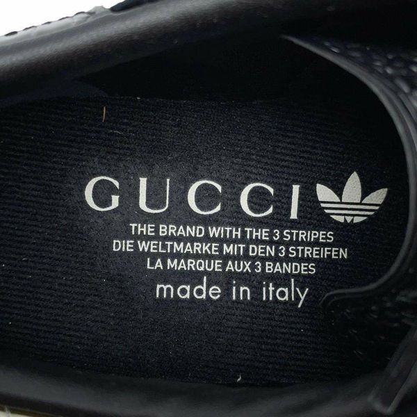 グッチ スニーカー アディダス コラボ ガゼル ウェッジ レディースサイズ37 725627 GUCCI adidas 靴 黒