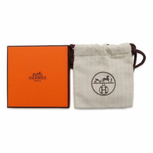 エルメス ピアス ミニ・ポップアッシュ ブラック/ピンクゴールド金具 Hモチーフ HERMES Pop H ポップH 黒