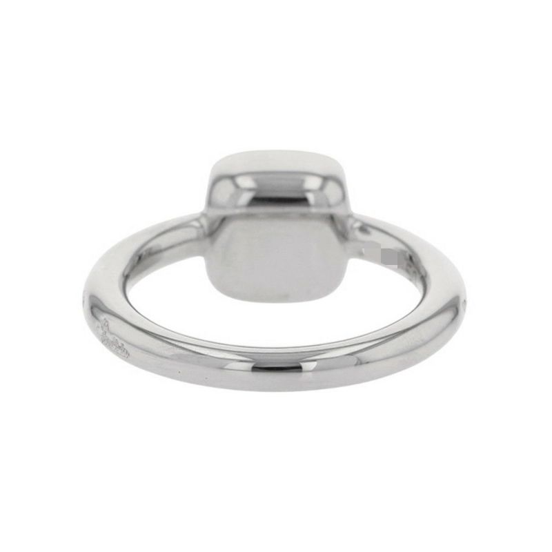 ポメラート リング ヌード ミルキー クラシック ダイヤモンド 18P 0.1ct ミルキークオーツ K18WG リングサイズ50 PAC2031_UW000_B0QLT