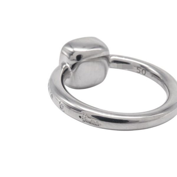 ポメラート リング ヌード ミルキー クラシック ダイヤモンド 18P 0.1ct ミルキークオーツ K18WG リングサイズ50 PAC2031_UW000_B0QLT