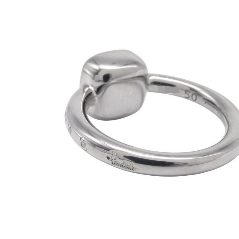 ポメラート リング ヌード ミルキー クラシック ダイヤモンド 18P 0.1ct ミルキークオーツ K18WG リングサイズ50 PAC2031_UW000_B0QLT