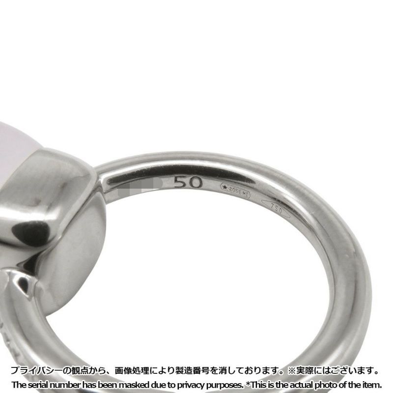 ポメラート リング ヌード ミルキー クラシック ダイヤモンド 18P 0.1ct ミルキークオーツ K18WG リングサイズ50 PAC2031_UW000_B0QLT