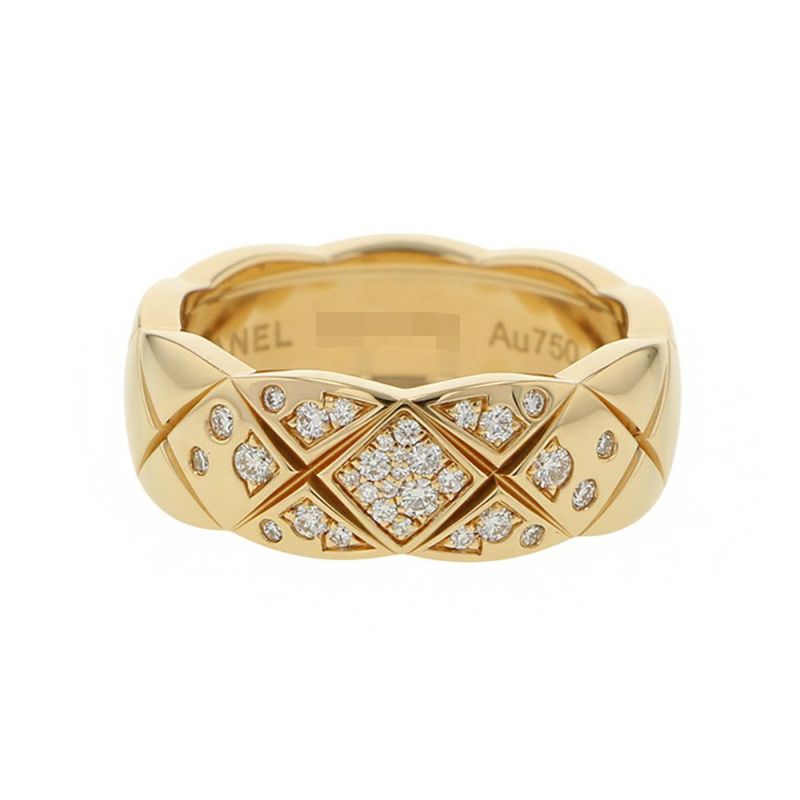 シャネル リング ココクラッシュ コレクション ミディアムモデル ダイヤモンド K18YG リングサイズ49 J10864 CHANEL 指輪