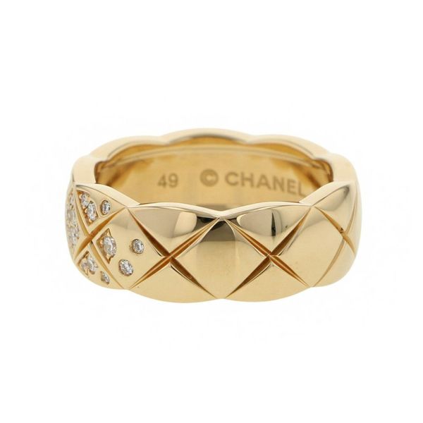 シャネル リング ココクラッシュ コレクション ミディアムモデル ダイヤモンド K18YG リングサイズ49 J10864 CHANEL 指輪