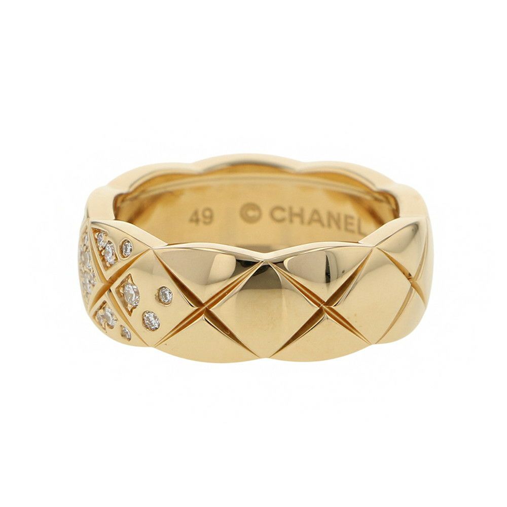 シャネル リング ココクラッシュ コレクション ミディアムモデル ダイヤモンド K18YG リングサイズ49 J10864 CHANEL 指輪