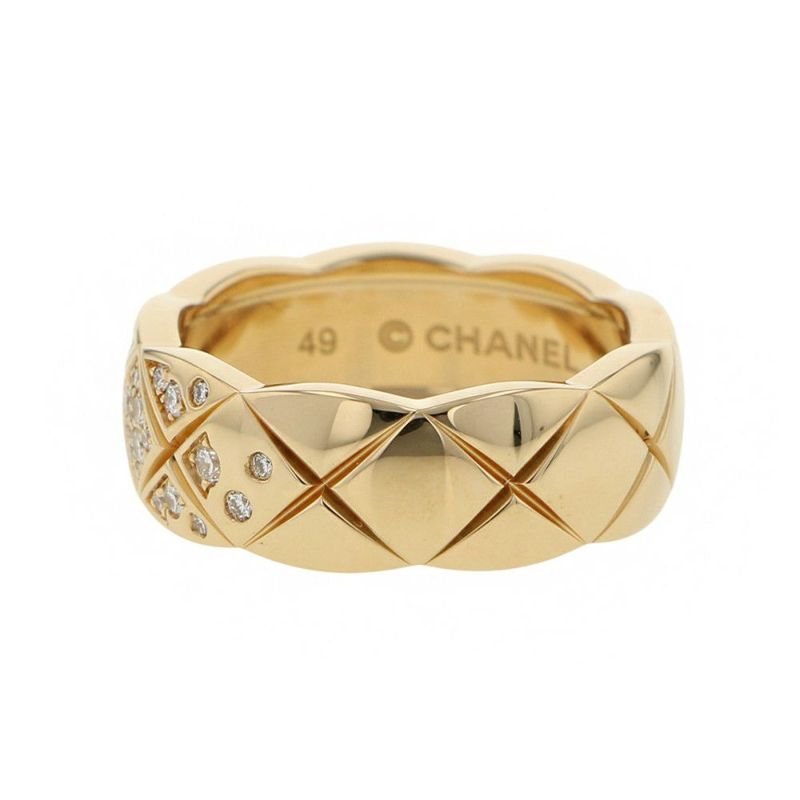 シャネル リング ココクラッシュ コレクション ミディアムモデル ダイヤモンド K18YG リングサイズ49 J10864 CHANEL 指輪