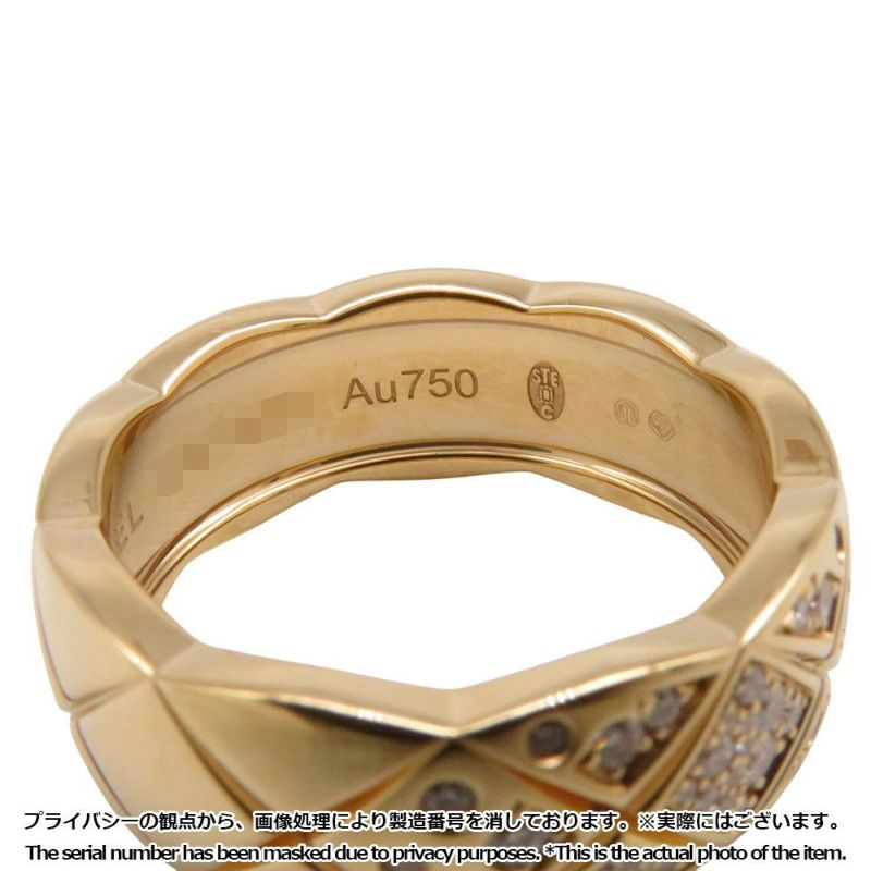 シャネル リング ココクラッシュ コレクション ミディアムモデル ダイヤモンド K18YG リングサイズ49 J10864 CHANEL 指輪