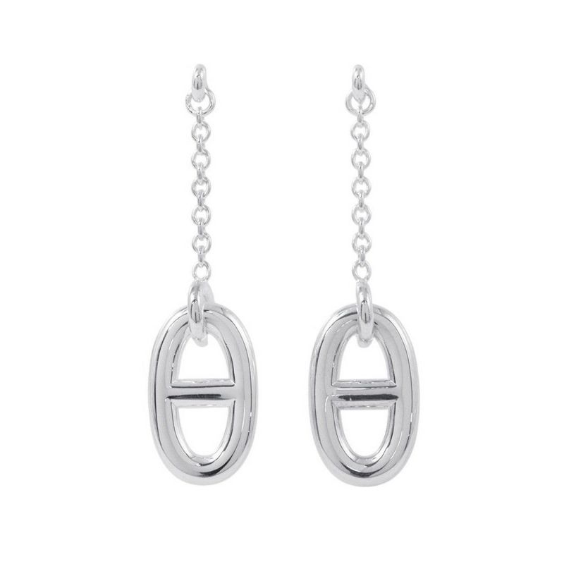 エルメス ピアス ファランドールMM シェーヌダンクルモチーフ SV925シルバー Farandole HERMES ジュエリー