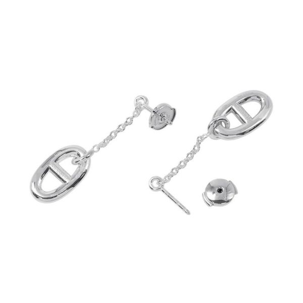 エルメス ピアス ファランドールMM シェーヌダンクルモチーフ SV925シルバー Farandole HERMES ジュエリー